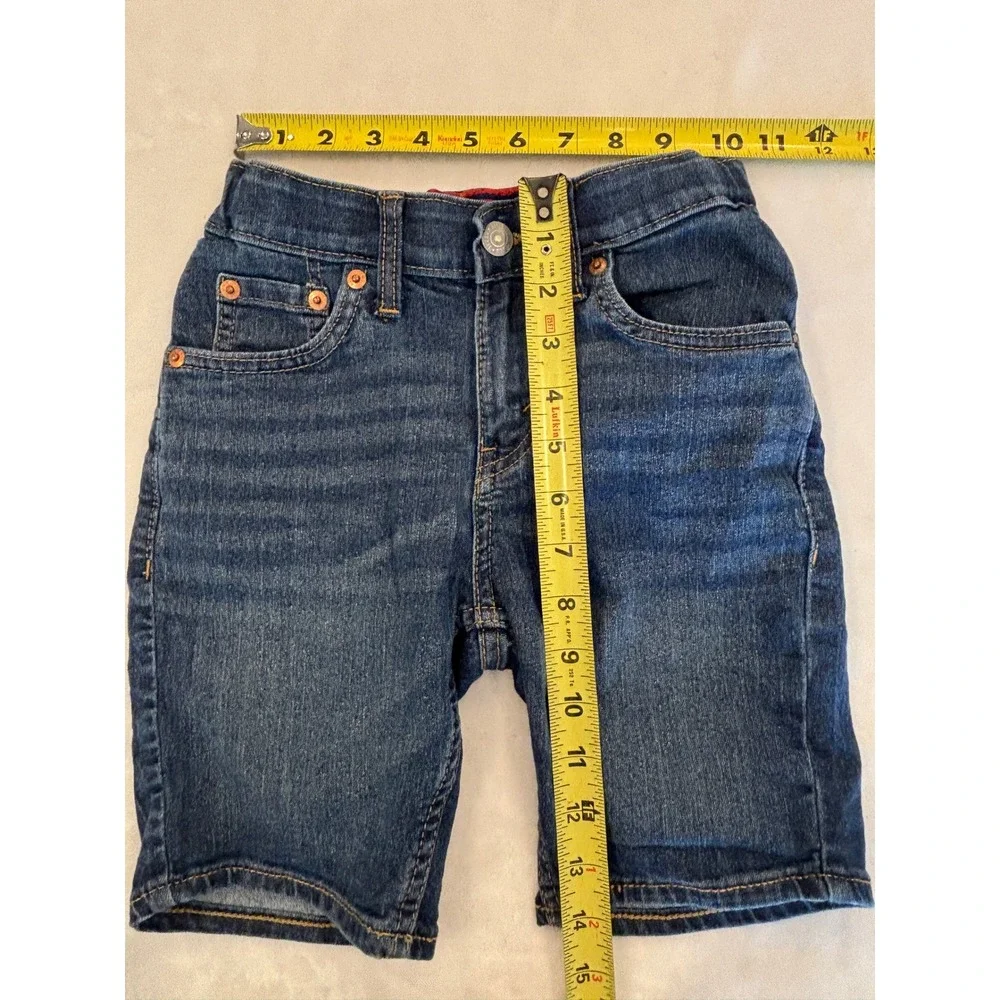 Levis 511 Slim Fit Boys Denim Shorts Dark Wash Size 8 Regular W24